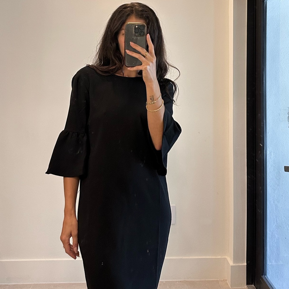 Ganni Black Midi Dress